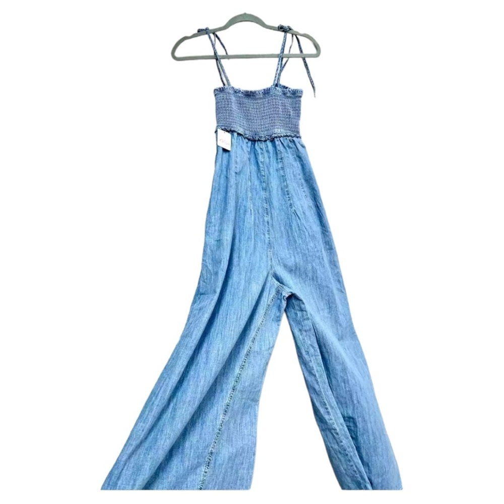 NWT We The Free x REVOLVE Easy Does It Jumpsuit Eternally Blue Women's Small - Picture 7 of 8